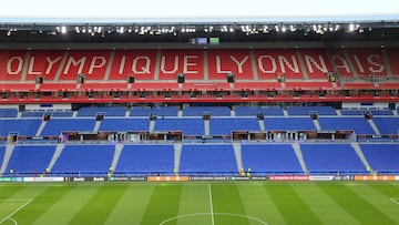 FILE PHOTO: Soccer Football - Europa League - Group A - Olympique Lyonnais v Sparta Prague - Groupama Stadium, Lyon, France - November 4, 2021  General view inside the stadium before the match REUTERS/Denis Balibouse/File Photo