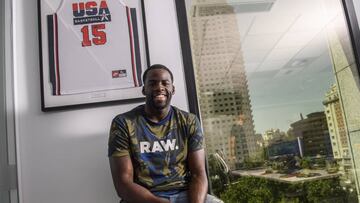 14/07/17 GOLDEN STATE WARRIORS VISITA DE DRAYMOND GREEN A LA SEDE DE LA NBA EN MADRID
ENTREVISTA BALONCESTO