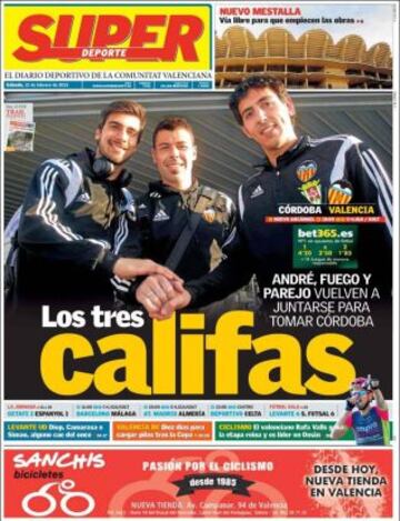 Portadas de la prensa deportiva