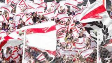 <b>DIVISIÓN. </b>La afición el Rayo apoya al equipo vallecano, pero protesta por las medidas del club.