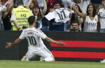 James vuelve a disputar un clásico en el Bernabéu desde el 25 de octubre de 2014.