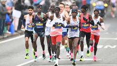 Kipchoger lidera el grupo en Boston.