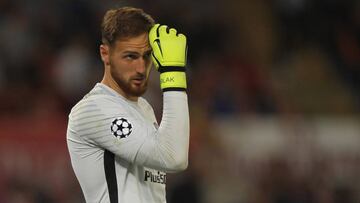 Oblak, durante el partido de la Champions contra la Roma.