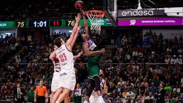 Yankuba Sima, durante el Unicaja - Baskonia.