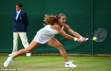 La griega Maria Sakkari es otra de las jóvenes a seguir en este Abierto de Acapulco. Del 2012, cuando debutó, a la fecha, ha subido de manera importante.