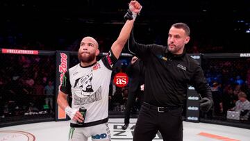 Juan Archuleta tras su victoria en Bellator 222.