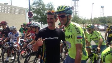 El medallista ol赤mpico, Carlos Coloma, visit車 al pelot車n