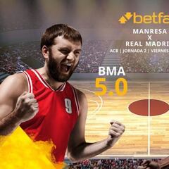 BAXI Manresa vs. Real Madrid: horario, TV, estadísticas, clasificación y pronósticos Liga ACB