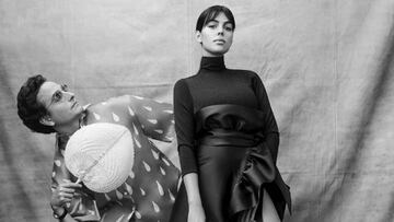 El estilista Josie y Georgina Rodríguez posando.