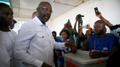 George Weah, elegido como presidente de Liberia.