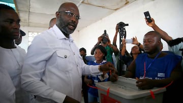 George Weah, Balón de Oro en 1995, nuevo presidente de Liberia