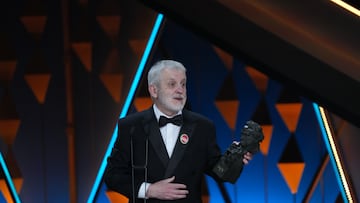 El actor Jose Ramón Soroiz recoge el Goya a Mejor Actor Protagonista por 'Maspalomas' durante la 40º edición de los Premios Goya, en el Auditori del Centre de Convencions Internacionals, a 28 de febrero de 2026, en Barcelona, Cataluña (España). Los galardones son otorgados de manera anual por la Academia de las Artes y las Ciencias Cinematográficas de España (AACCE) con el objetivo de premiar a los mejores profesionales en cada una de las distintas especialidades tanto técnicas como creativas del cine español.
28 FEBRERO 2026;GOYA;PREMIOS;GALARDONADOS;CINE;CINEMATOGRAFÍA;GALA;ENTREGA;BARCELONA;
David Zorrakino / Europa Press
01/03/2026