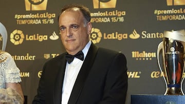 Tebas: "Soy madridista, pero el Madrid me puso cinco demandas"