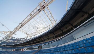 Nuevas imágenes: las obras del estadio Santiago Bernabéu avanzan a buen ritmo