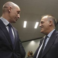Tebas critica al Gobierno por la pasividad en el caso de los audios de Rubiales