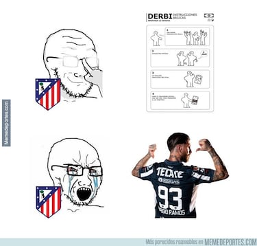 El derbi protagonista de los memes de la jornada