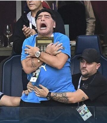 Los mejores memes del Nigeria-Argentina y el show de Maradona