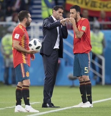 Tras salir del Real Madrid, Hierro se convirtió en entrenador del Real Oviedo (2016-17), antes de regresar a la Federación Española. En vísperas del comienzo del Mundial de Rusia en 2018, se vio obligado a convertirse en seleccionador a la fuerza tras la destitución de Julen Lopetegui como máximo responsable técnico tras fichar por el Real Madrid como futuro técnico blanco una vez que acabase la cita mundialista rusa. Hierro dirigió a la Selección en los cuatro encuentros, con un triunfo ante Irán (1-0) y tres empates: ante Portugal (3-3), Marruecos (2-2) y Rusia (1-1, y eliminación de los españoles en la tanda de penaltis).