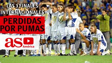 Pumas ha perdido sus últimos 3 finales internacionales