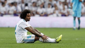 Marcelo se retiró tocado del encuentro ante el Betis