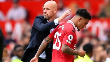 The Manchester United head coach said that the Englishman’s performances on the training ground had not been acceptable.