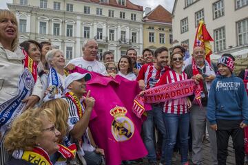 Ambiente previo en Tallín antes de la final de la Supercopa