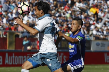 Franz Schultz, en un Clásico Universitario del 2017 (Crédito: Photosport).