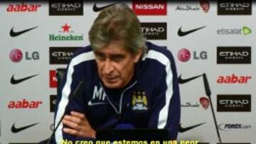 Manuel Pellegrini se refiri&oacute; a los rumores que pesan en Manchester City.