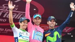 Chaves, Nibali y Valverde. 