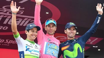 Chaves, Nibali y Valverde.