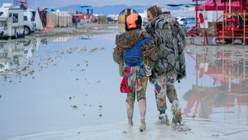 Attendees of the 2023 Burning Man festival got an unexpected surprise, a deluge that left the temporary city a muddy mess and them stranded in it.