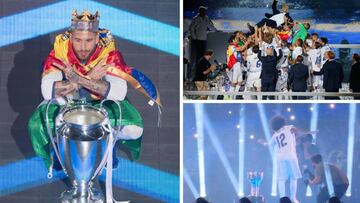 El fiestón del Real Madrid en el Bernabéu: Ramos, Rey de reyes y la samba de Marcelo