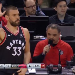 Impresionante el recibimiento a Marc Gasol en Toronto: todo el pabellón en pie