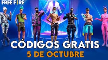 Free Fire | Códigos de hoy miércoles 5 de octubre de 2022: recompensas gratis
