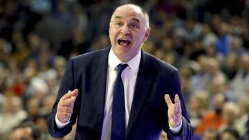 Pablo Laso, durante su etapa como entrenador del Real Madrid.