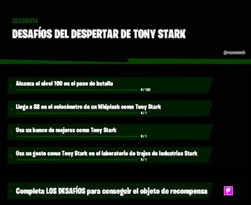 Desaf&iacute;os del Despertar de Tony Stark