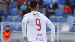 Futbol, O&#039;Higgins vs Universidad de Chile.
 Decimocuarta fecha, campeonato de Clausura 2016/17.
 El jugador de Universidad de Chile Felipe Mora celebra despues de convertir un gol contra O&#039;Higgins durante el partido de primera division disputado en el estadio Bicentenario El Teniente en Rancagua, Chile.
 14/05/2017
 Ramon Monroy/Photosport***************
 
 Football, O&#039;Higgins vs Universidad de Chile.
 14th date, Clousure Championship 2016/17.
 Universidad de Chile&#039;s player Felipe Mora celebrates after scoring against O&#039;Higgins during the first division football match at the El Teniente stadium in Rancagua, Chile.
 14/05/2017
 Ramon Monroy/Photosport