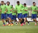 La Juve se entrenó sin Pogba