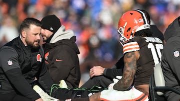 The rookie running back has undergone surgery on a broken leg.