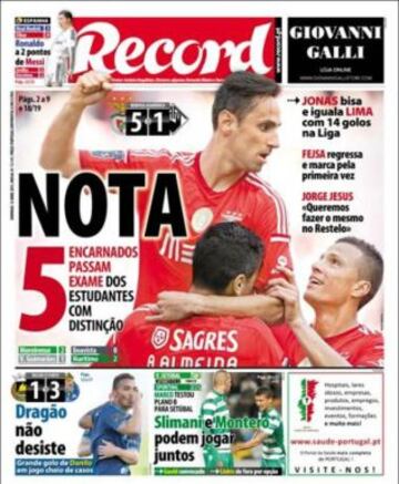 Portadas de la prensa deportiva