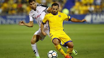 Nono durante un partido con el Alcorc&oacute;n.