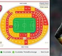 Los fans del Arsenal hartos ceden los asientos del Emirates