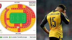 Hinchas del Arsenal se hartan y ceden los asientos del Emirates