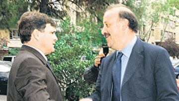 <b>AMIGOS. </b>Camacho quiere a Del Bosque como entrenador.