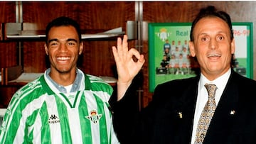 Lopera, con Denilson.