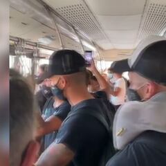 ¡Así celebró Defensa y Justicia su viaje de retorno a Argentina!