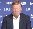 Koeman, incómodo con pregunta sobre De Jong y Busquets