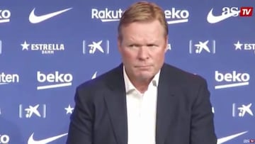 La reacción de Koeman cuando le recuerdan una de sus frases más controvertidas