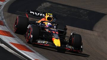 Checo Pérez durante la qualy de Miami