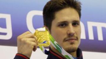 <b>RAPIDÍSIMO. </b>Wildeboer, ayer, mostrando el oro en los 50 espalda.